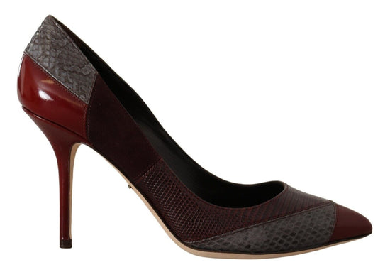 Dolce & Gabbana EU37.5/US7 Dolce & Gabbana Multicolor Exotic Leather Heels Pumps