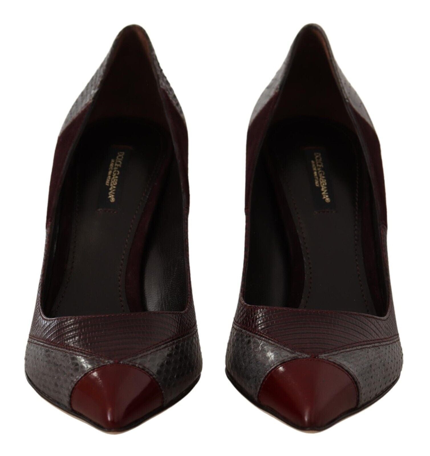 Dolce & Gabbana EU37.5/US7 Dolce & Gabbana Multicolor Exotic Leather Heels Pumps