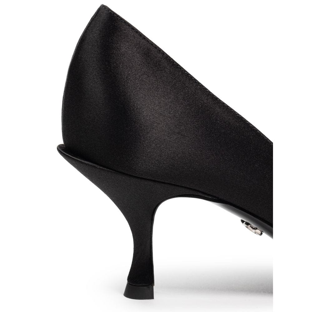Dolce & Gabbana EU38.5/US8.5 Dolce & Gabbana Black Viscose Pump
