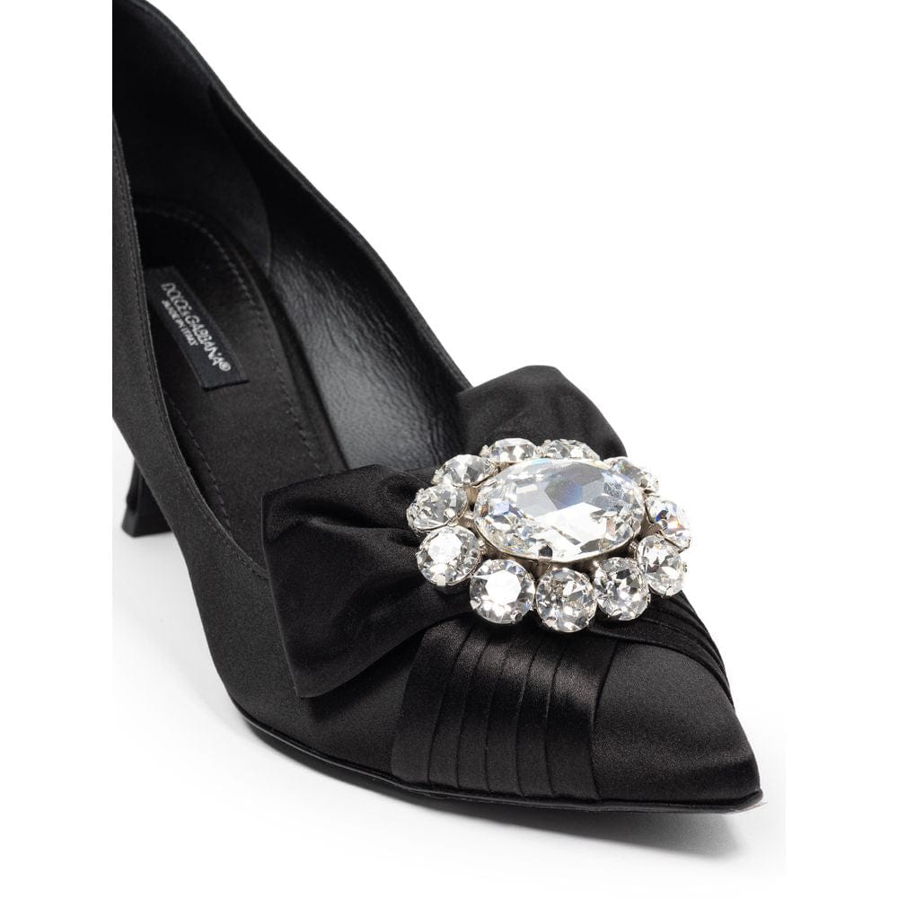 Dolce & Gabbana EU38.5/US8.5 Dolce & Gabbana Black Viscose Pump