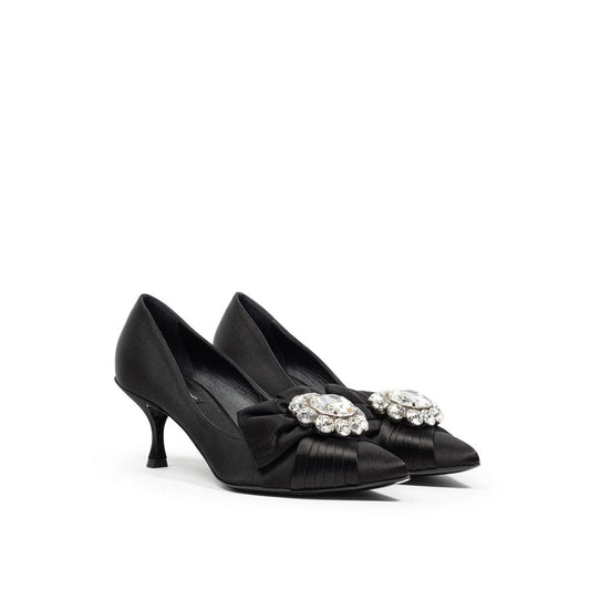 Dolce & Gabbana EU38.5/US8.5 Dolce & Gabbana Black Viscose Pump