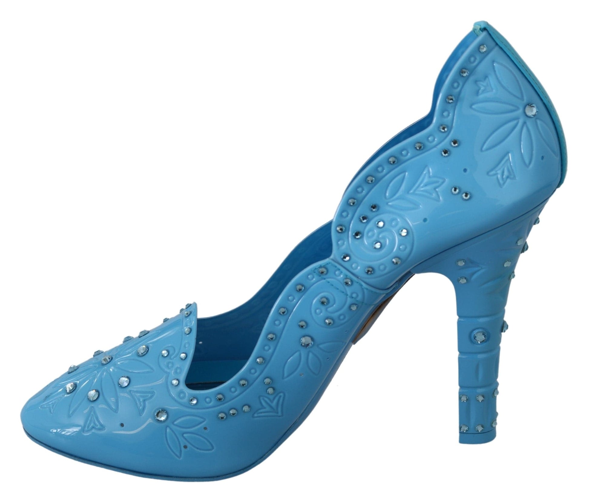 Dolce & Gabbana EU39/US8.5 Dolce & Gabbana Crystal Embellished Blue Cinderella Pumps
