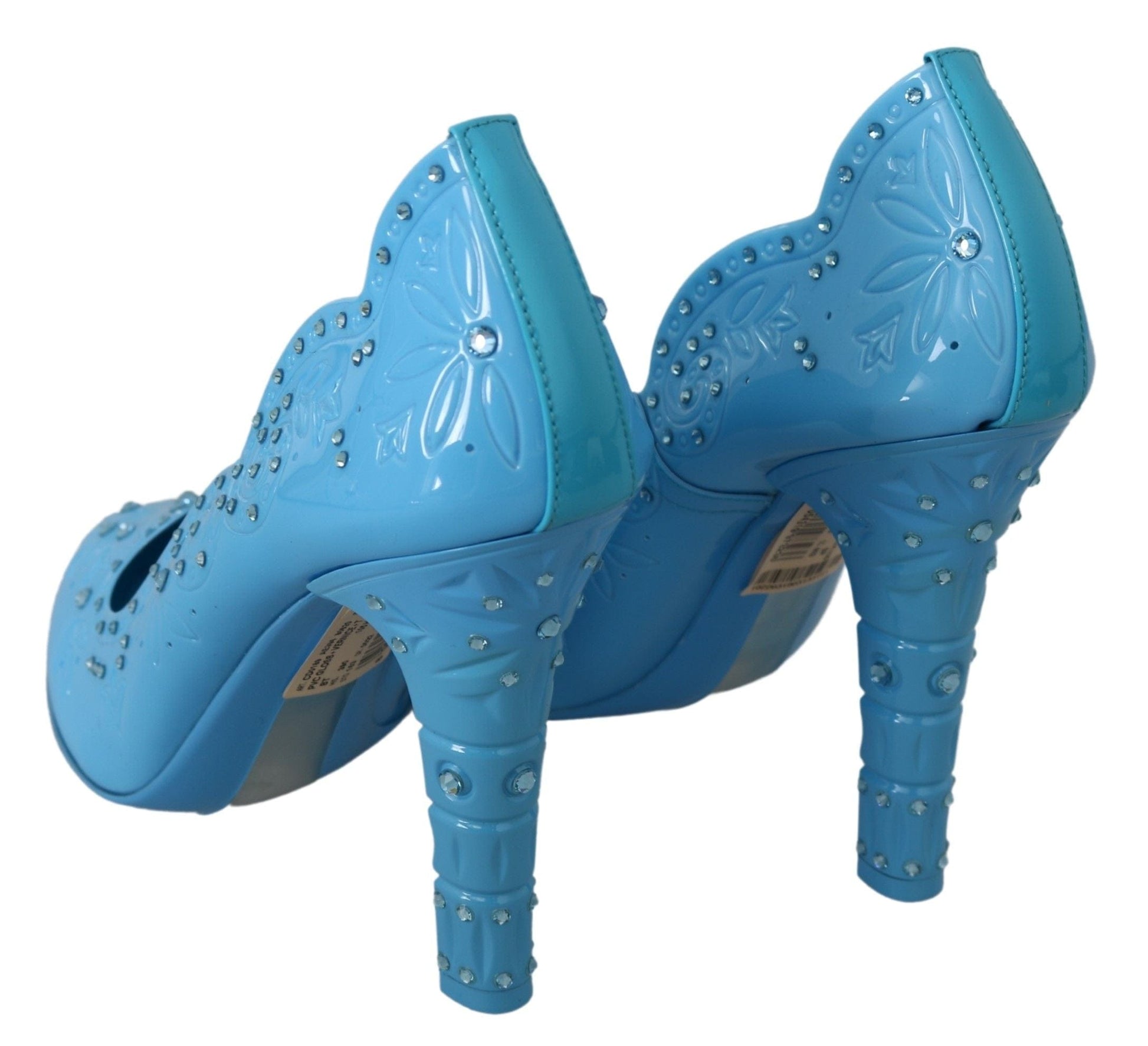 Dolce & Gabbana EU39/US8.5 Dolce & Gabbana Crystal Embellished Blue Cinderella Pumps