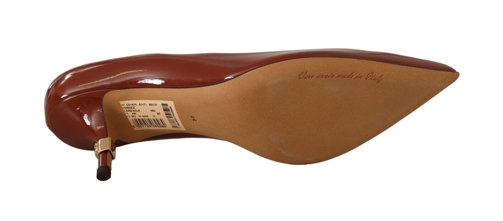 Dolce & Gabbana EU39/US8.5 Dolce & Gabbana Elegant Patent Leather Heels Pumps