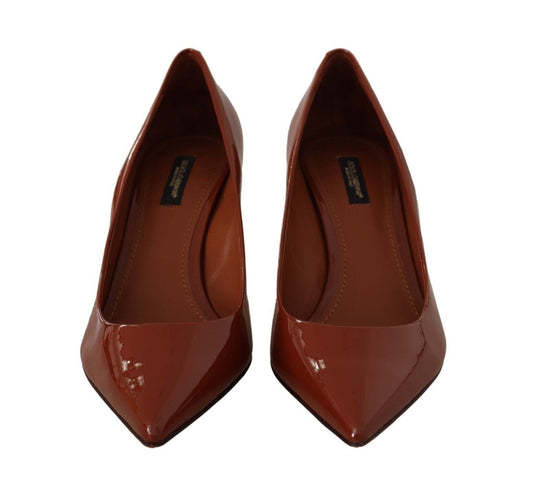 Dolce & Gabbana EU39/US8.5 Dolce & Gabbana Elegant Patent Leather Heels Pumps