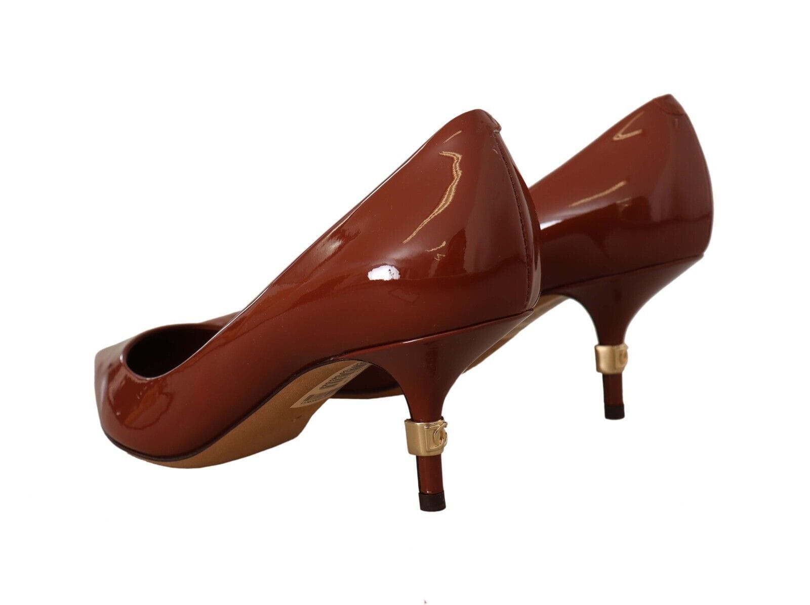 Dolce & Gabbana EU39/US8.5 Dolce & Gabbana Elegant Patent Leather Heels Pumps