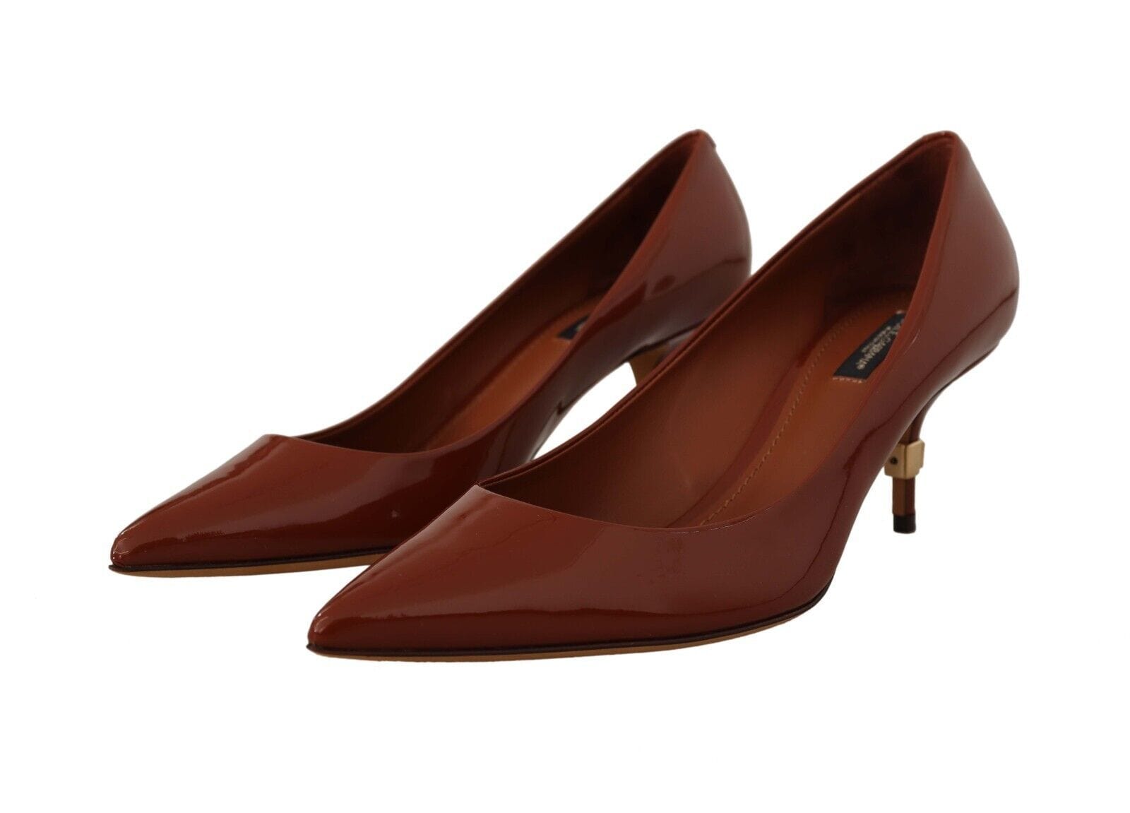 Dolce & Gabbana EU39/US8.5 Dolce & Gabbana Elegant Patent Leather Heels Pumps