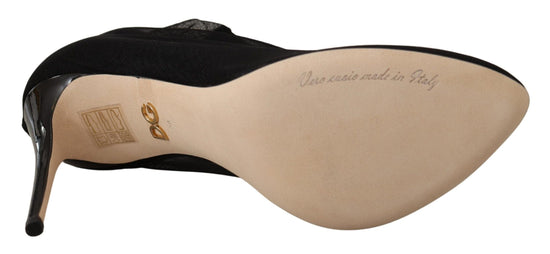 Dolce & Gabbana EU39/US8.5 Dolce & Gabbana Elegant Stretch Sock Boot Pumps