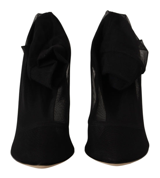 Dolce & Gabbana EU39/US8.5 Dolce & Gabbana Elegant Stretch Sock Boot Pumps