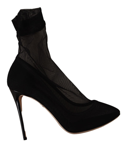 Dolce & Gabbana EU39/US8.5 Dolce & Gabbana Elegant Stretch Sock Boot Pumps