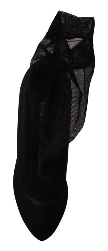Dolce & Gabbana EU39/US8.5 Dolce & Gabbana Elegant Stretch Sock Boot Pumps