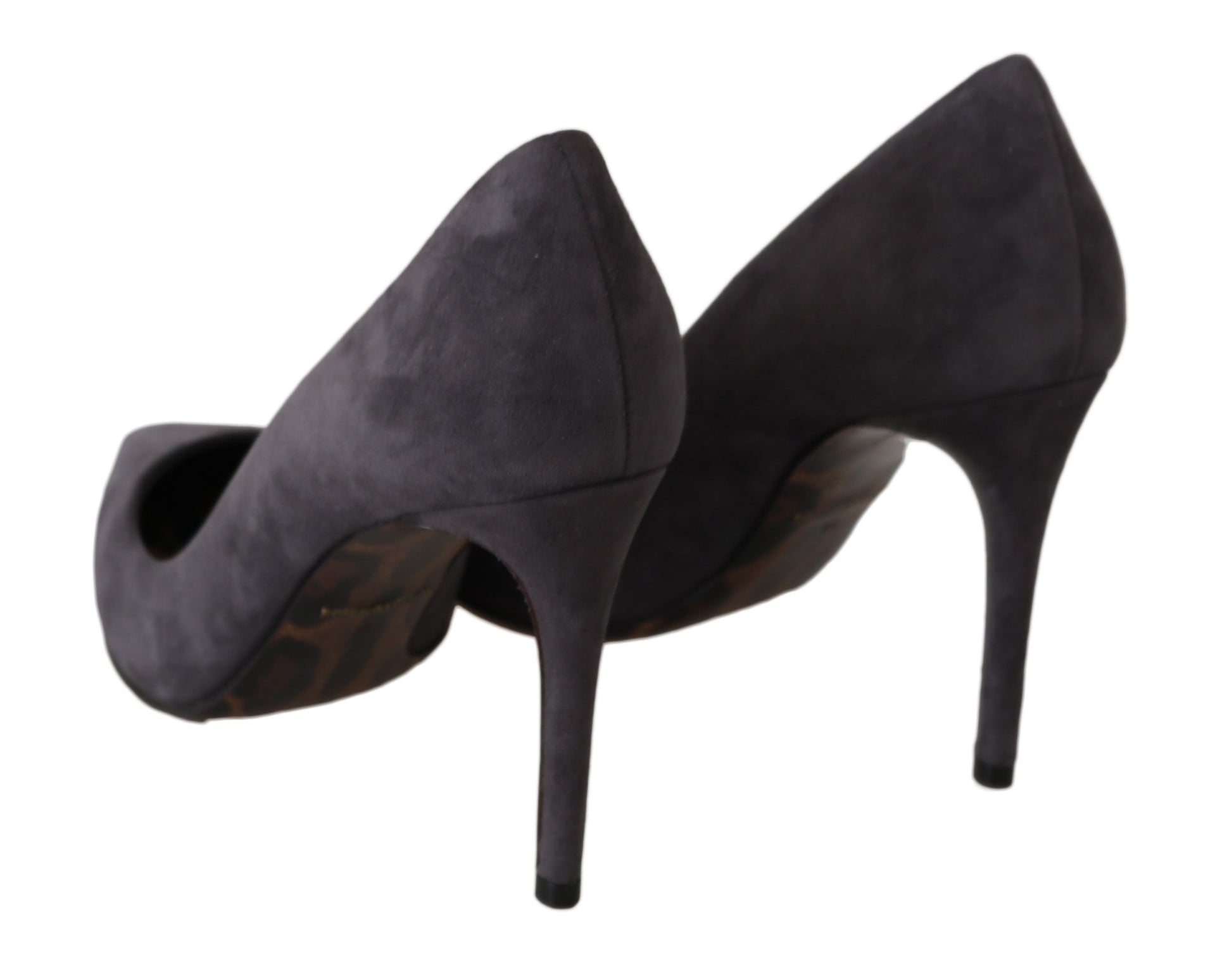Dolce & Gabbana EU40.5/US10 Dolce & Gabbana Elegant Gray Suede Stiletto Pumps