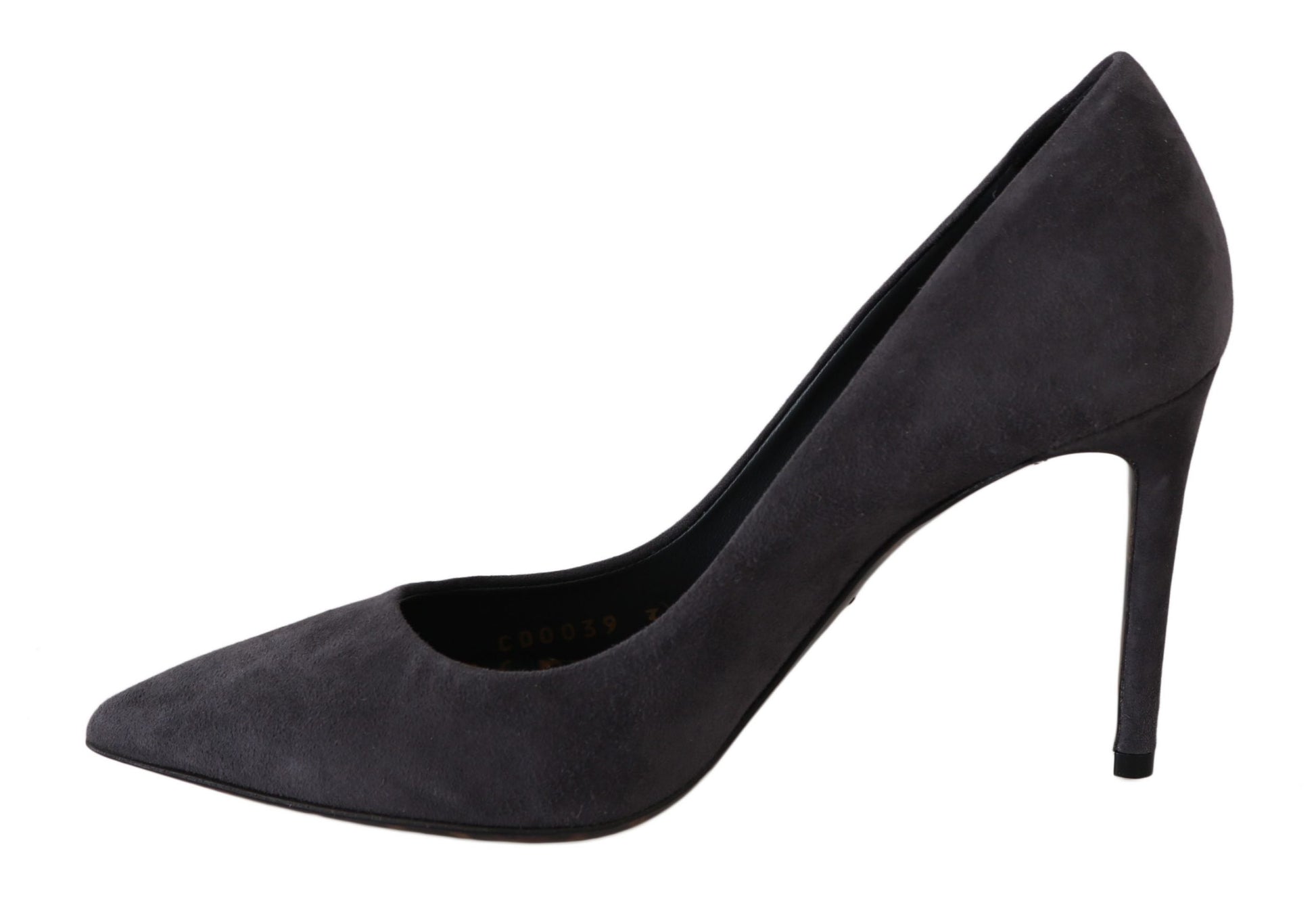 Dolce & Gabbana EU40.5/US10 Dolce & Gabbana Elegant Gray Suede Stiletto Pumps