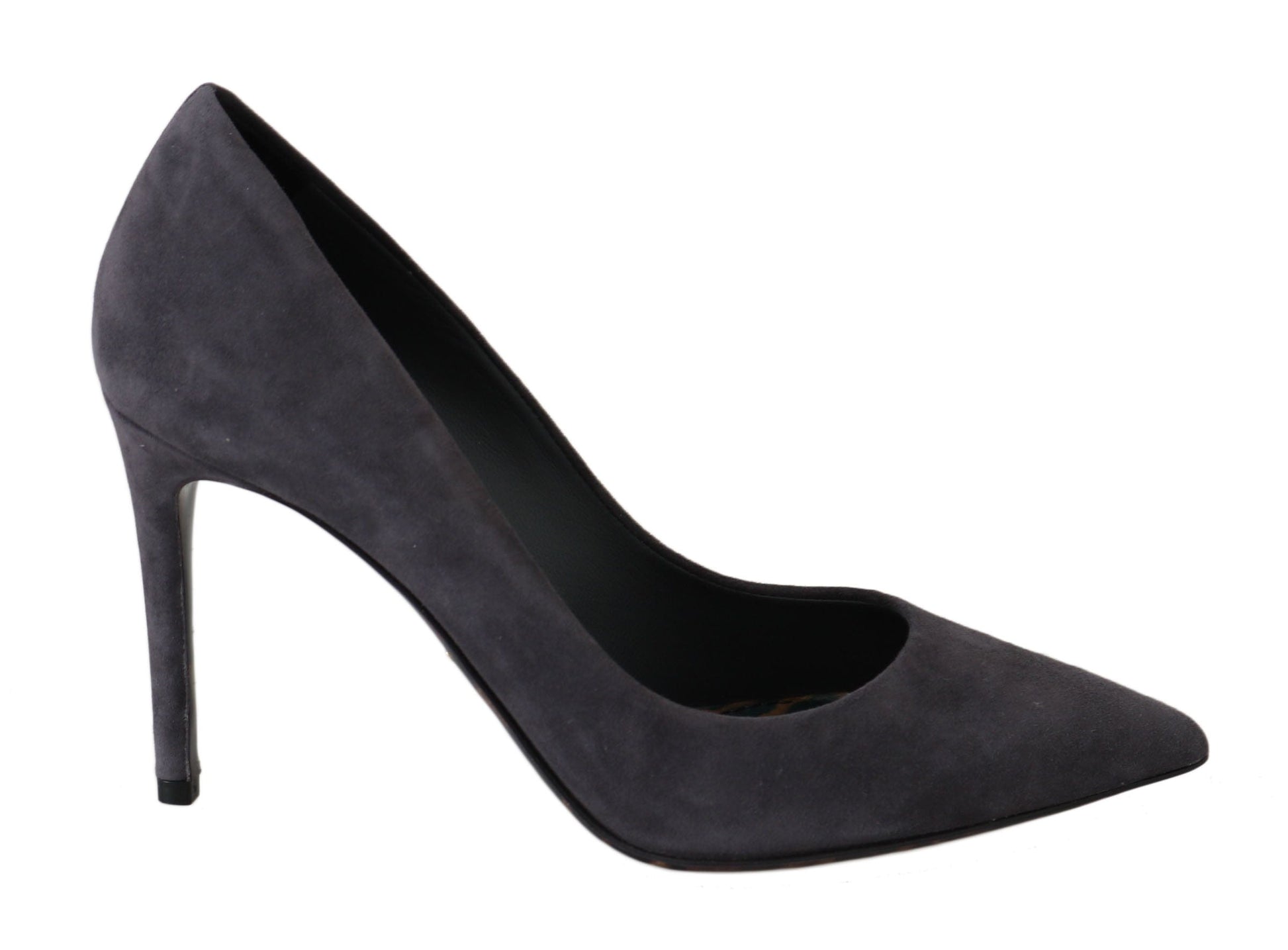 Dolce & Gabbana EU40.5/US10 Dolce & Gabbana Elegant Gray Suede Stiletto Pumps
