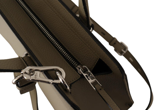 Karl Lagerfeld Karl Lagerfeld Enchanting Sage Green Leather Tote