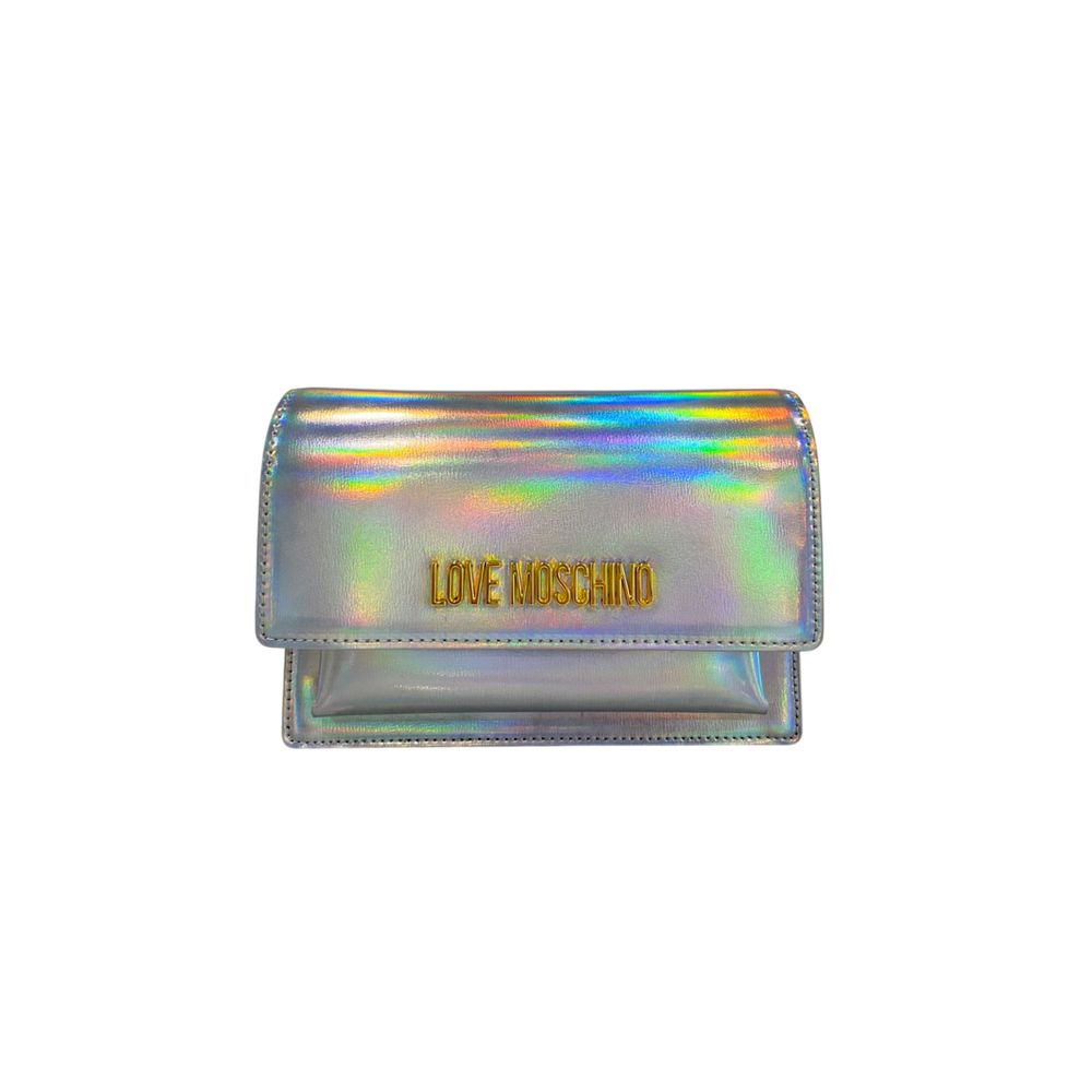 Love Moschino Love Moschino Silver Polyethylene Women Crossbody Bag