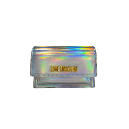 Love Moschino Love Moschino Silver Polyethylene Women Crossbody Bag