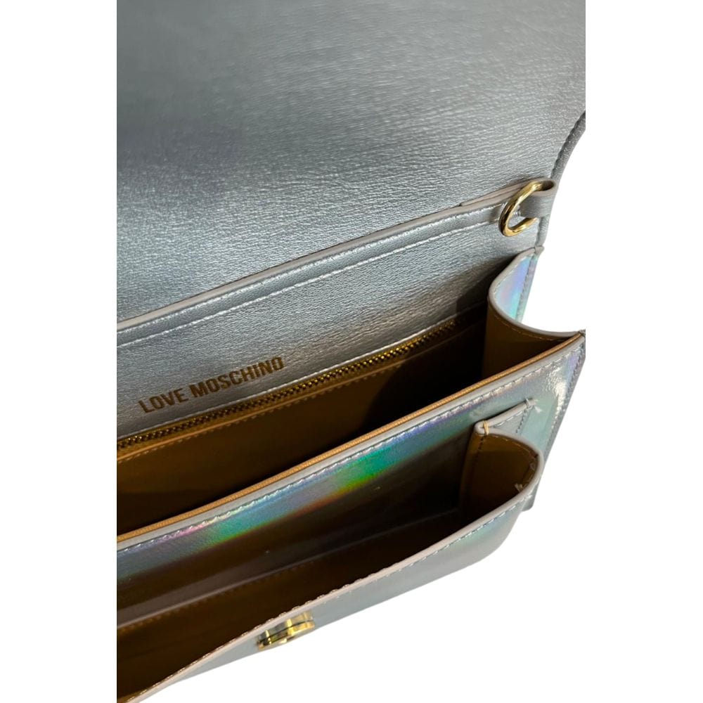 Love Moschino Love Moschino Silver Polyethylene Women Crossbody Bag
