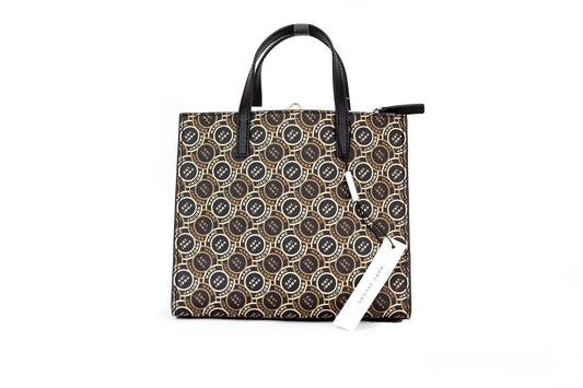 Marc Jacobs Marc Jacobs Mini Grind Signet Printed Leather Crossbody Tote Handbag Purse