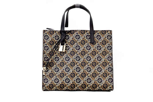 Marc Jacobs Marc Jacobs Mini Grind Signet Printed Leather Crossbody Tote Handbag Purse