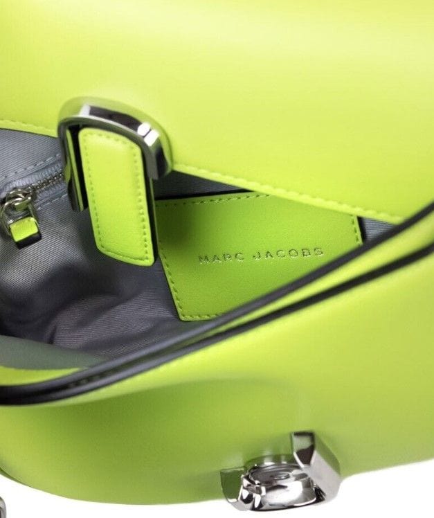 Marc Jacobs Marc Jacobs The J Marc Green Glow Smooth Leather Shoulder Crossbody Handbag