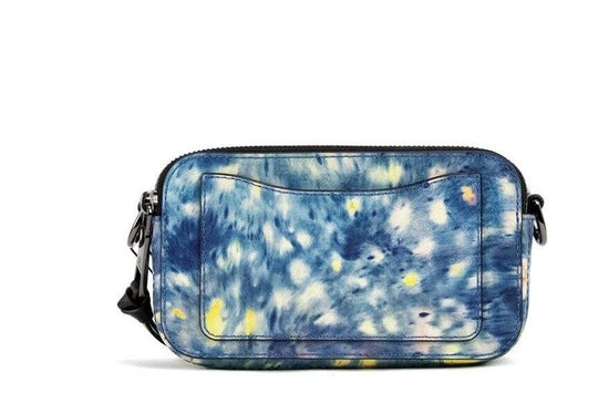 Marc Jacobs Marc Jacobs The Snapshot bag Watercolor Blue Printed Leather Shoulder Bag Purse