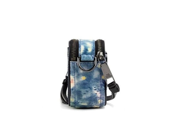 Marc Jacobs Marc Jacobs The Snapshot bag Watercolor Blue Printed Leather Shoulder Bag Purse