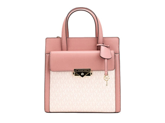 Michael Kors Michael Kors Cece Small Pink PVC North South Flap Tote Crossbody Bag Purse
