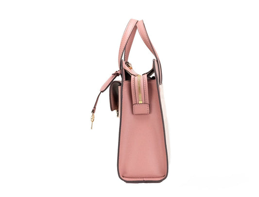 Michael Kors Michael Kors Cece Small Pink PVC North South Flap Tote Crossbody Bag Purse