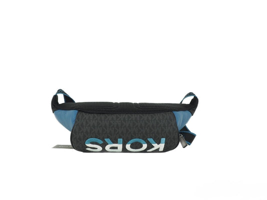 Michael Kors Michael Kors Cooper Large Blue Multi Leather Embroidered Logo Utility Belt Bag