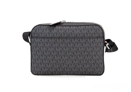 Michael Kors Michael Kors Cooper Small Black Pink Signature PVC Utility Crossbody Bag