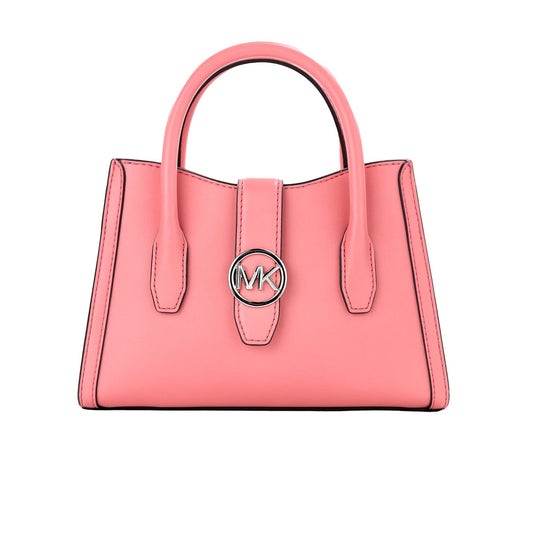 Michael Kors Michael Kors Gabby Small Tea Rose Faux Leather Top Zip Satchel Crossbody Bag