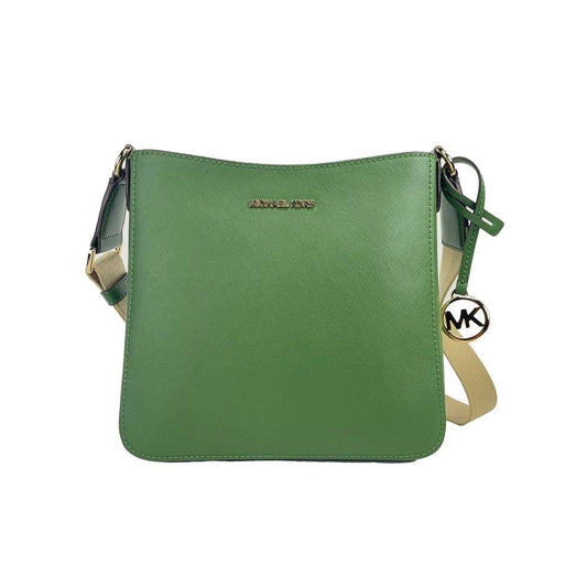 Michael Kors Michael Kors Green Saffiano Leather Crossbody Bag