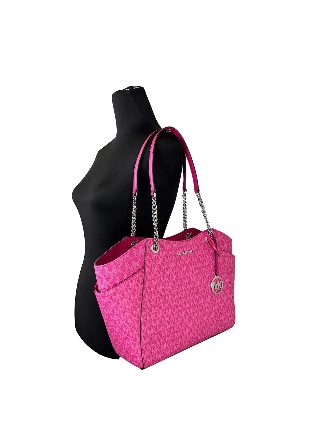 Michael Kors Michael Kors Jet Set Large Chain Shoulder Tote Bag Dragon Fruit