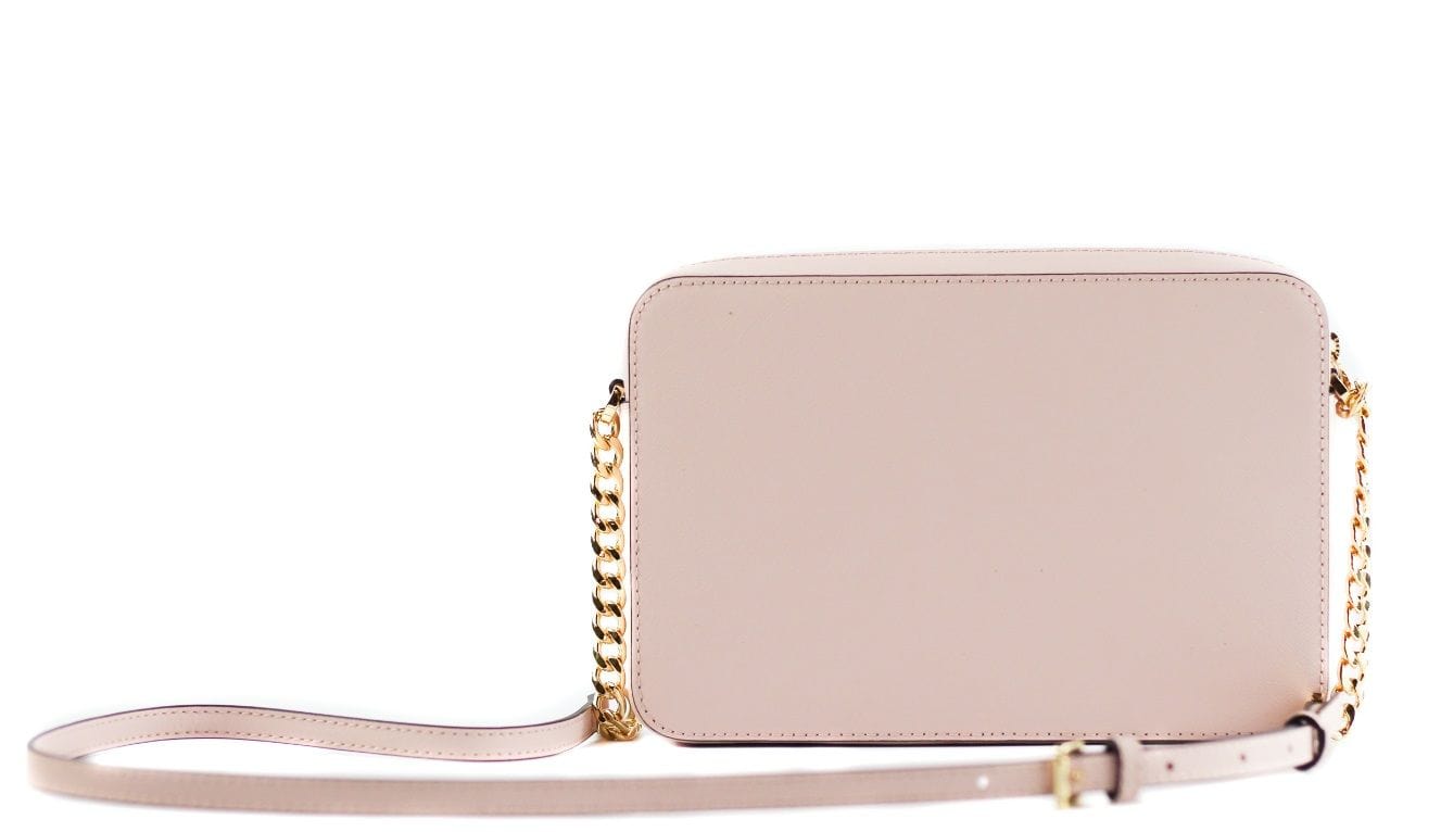 Michael Kors Michael Kors Jet Set Large East West Saffiano Leather Crossbody Bag Handbag (Powder Blush)