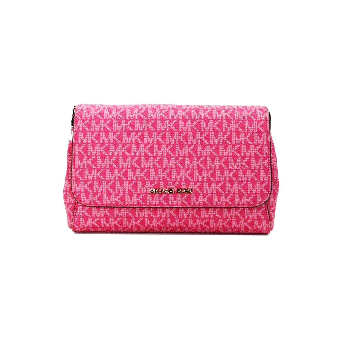 Michael Kors Michael Kors Jet Set Medium Electric Pink Convertible Pouchette Crossbody Bag