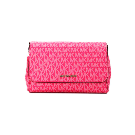 Michael Kors Michael Kors Jet Set Medium Electric Pink Convertible Pouchette Crossbody Bag