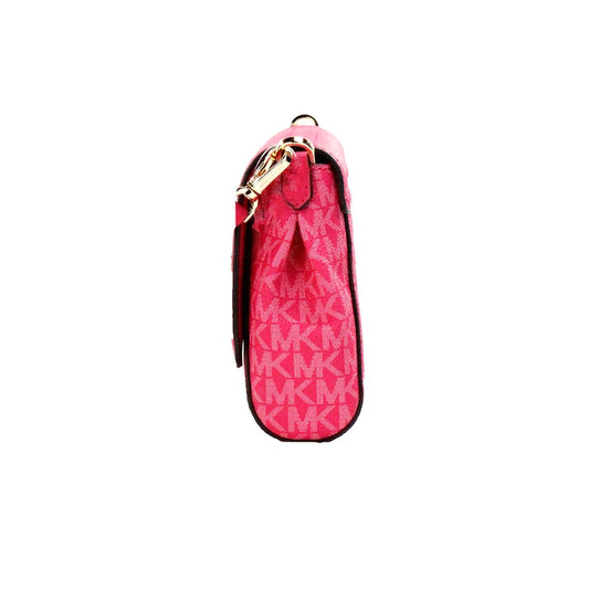 Michael Kors Michael Kors Jet Set Medium Electric Pink Convertible Pouchette Crossbody Bag