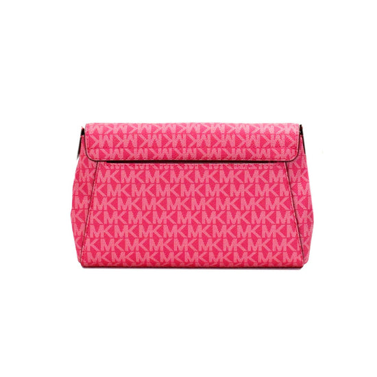 Michael Kors Michael Kors Jet Set Medium Electric Pink Convertible Pouchette Crossbody Bag