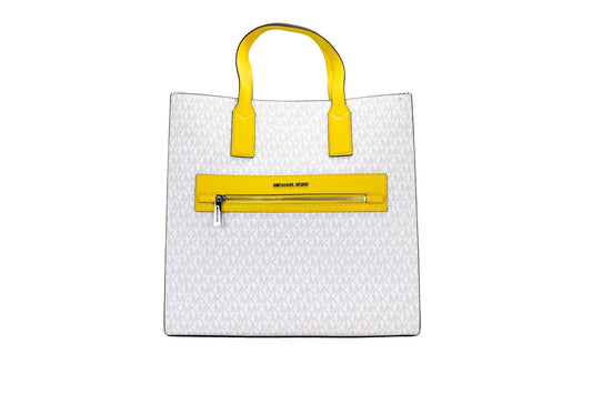 Michael Kors Michael Kors Kenly Large Signature Citrus PVC North South Tote Computer Handbag
