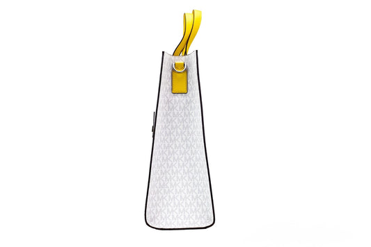 Michael Kors Michael Kors Kenly Large Signature Citrus PVC North South Tote Computer Handbag