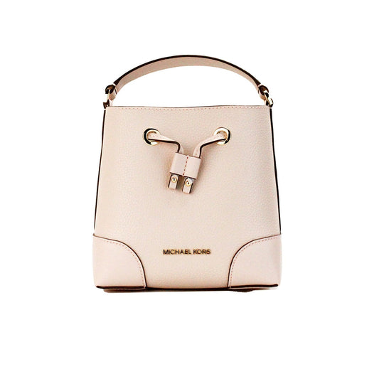 Michael Kors Michael Kors Mercer Small Powder Blush Pebble Leather Bucket Crossbody Bag Purse