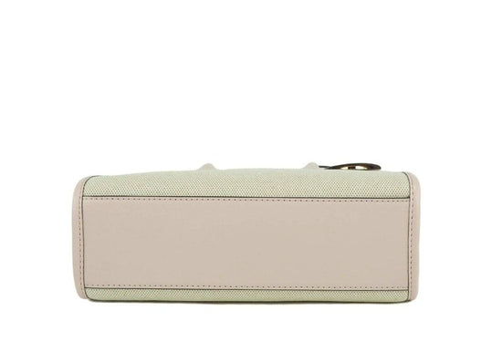 Michael Kors Michael Kors Mirella Small Powder Blush Canvas Shopper Crossbody Handbag Purse