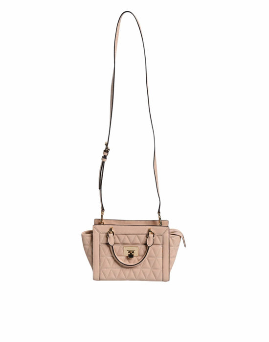 Michael Kors Michael Kors Peach Quilted Leather Logo Crossbody VIVIANNE Messenger Bag