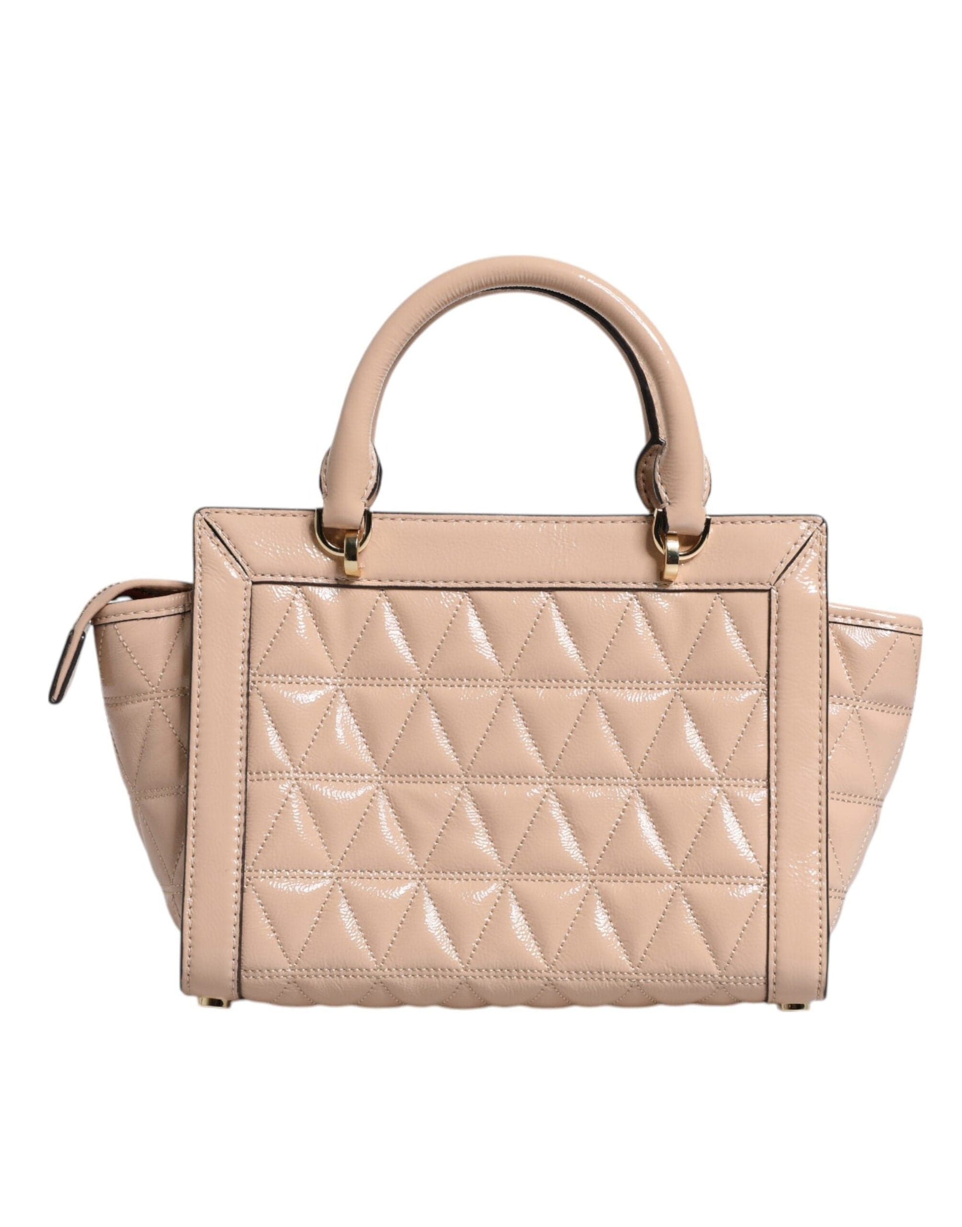 Michael Kors Michael Kors Peach Quilted Leather Logo Crossbody VIVIANNE Messenger Bag