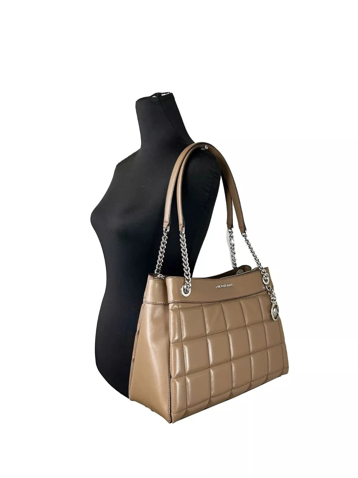 Michael Kors Michael Kors Susan Medium Chain Shoulder Tote Bag Driftwood