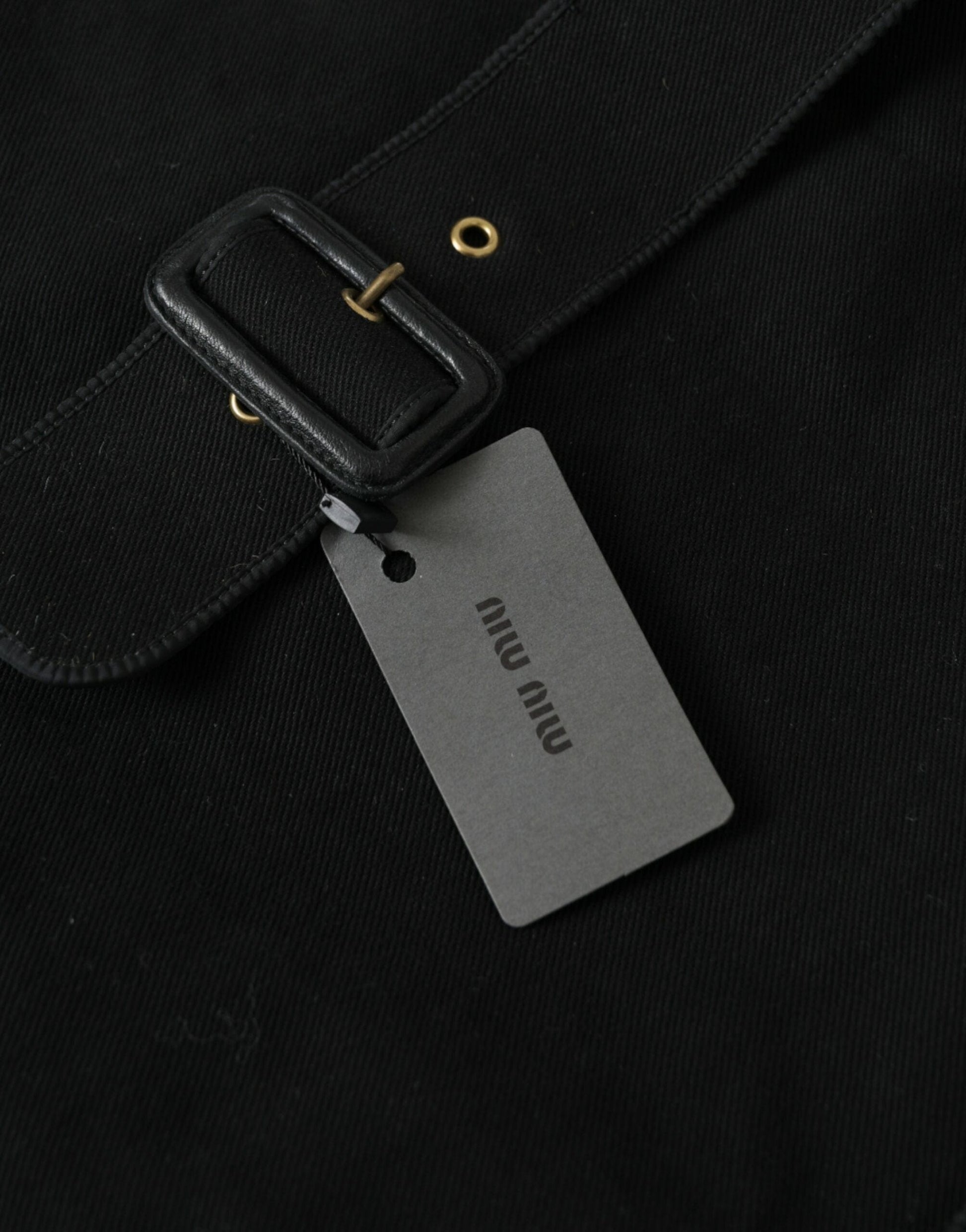 Miu Miu Miu Miu Chic Black Denim Tote for Everyday Elegance