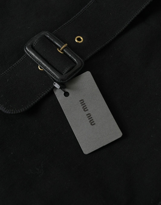 Miu Miu Miu Miu Chic Black Denim Tote for Everyday Elegance