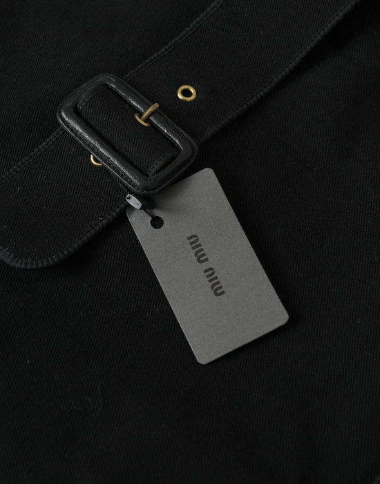 Miu Miu Miu Miu Chic Black Denim Tote for Everyday Elegance