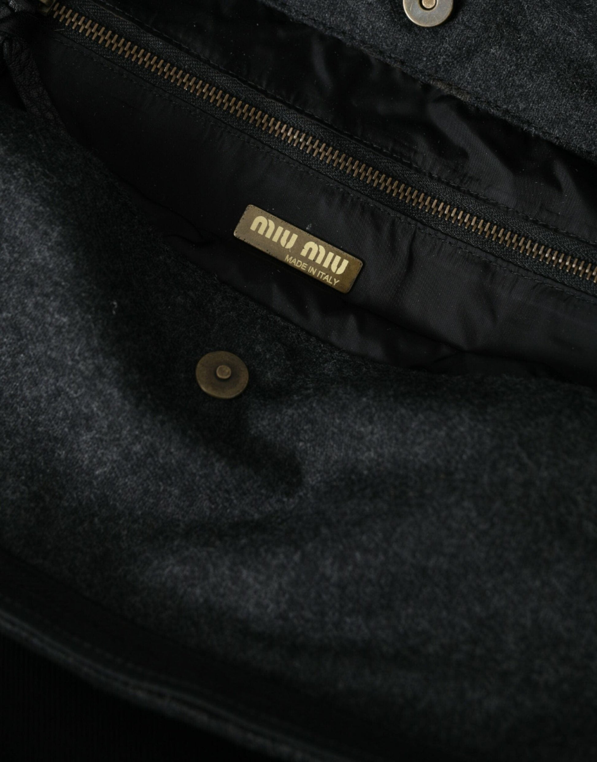 Miu Miu Miu Miu Chic Black Denim Tote for Everyday Elegance